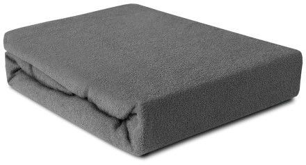 Darymex Prześcieradło Frotte z gumką szare 180x200 dx-180-pft-034