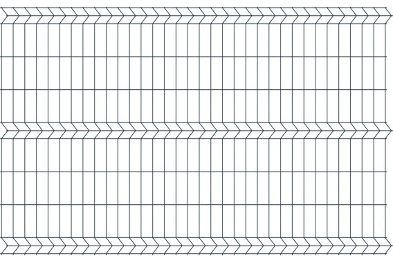 Bricomarche Panel ogrodzeniowy 3D antracyt ocynkowany 152x250 cm, oczko 7,5x200 mm, średnica drutu 3,2 mm