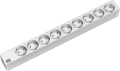 Secomp Bachmann 48,3 cm 19 cale listwa zasilająca 9-bez we/wy wyłącznik aluminiowa 333.401 2009793