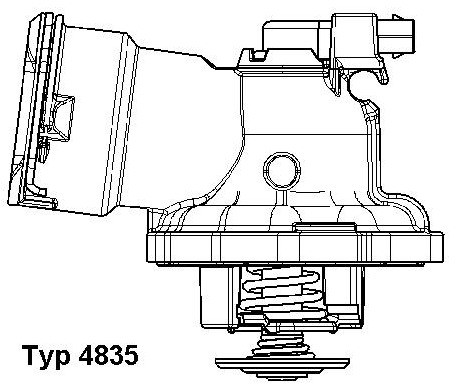 Wahler Termostat, środek chłodzący 4835.87D