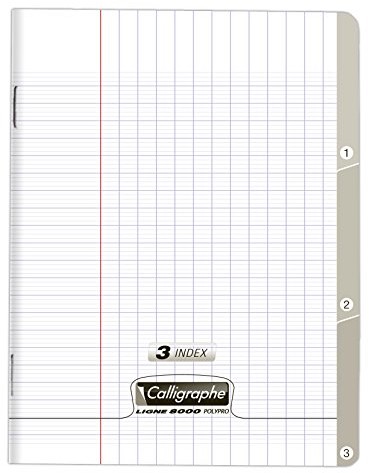 Clairefontaine 18224 °C 17 x 22 cm Seyes linie zeszytowym nacięciami notebook z 48 arkuszy, przezroczysty 18224C