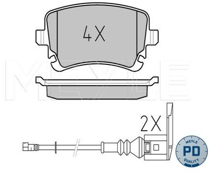 Wulf Gaertner Autoparts Zestaw klocków hamulcowych, hamulce tarczowe Wulf Gaertner Autoparts 025 233 2617-1/PD
