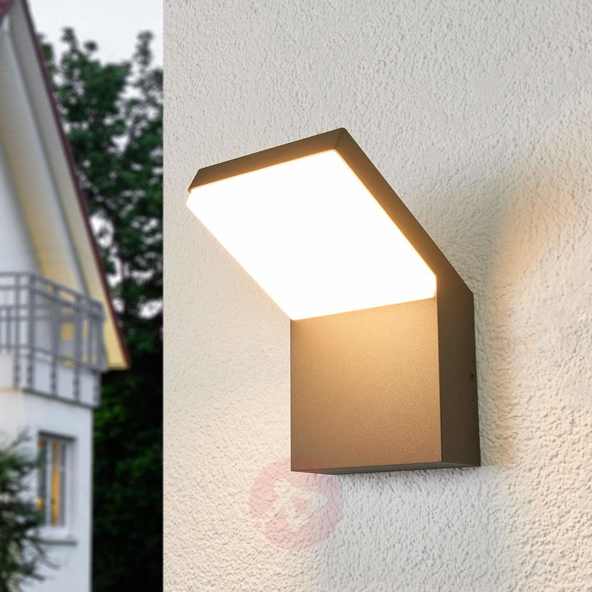 LAMPENWELT.COM Yolena, kinkiet zewnętrzny LED skierowany w dół