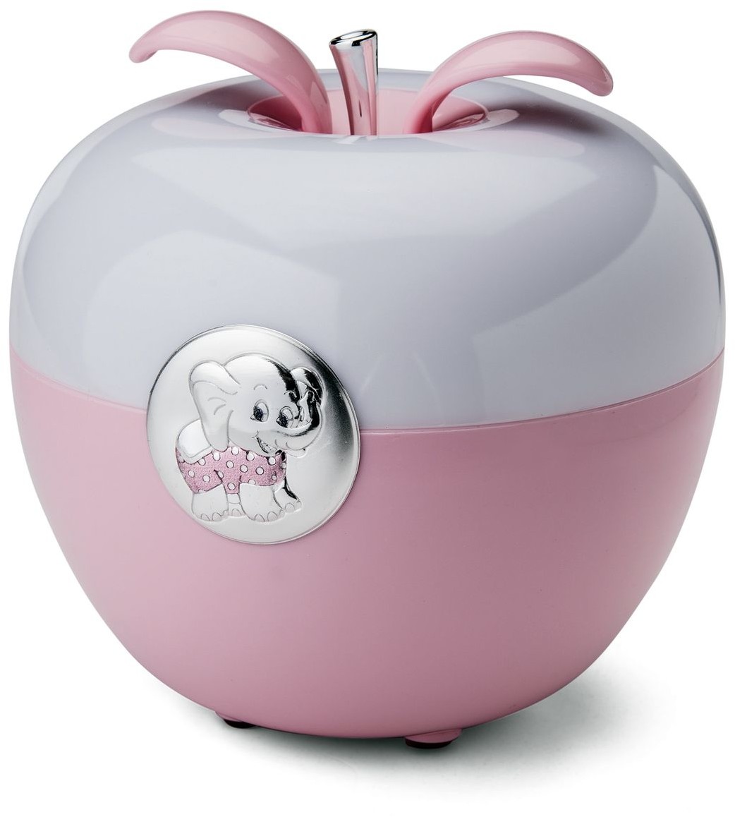 valenti Lampka jabłuszko słonik | Rozmiar: H 11 Fi 12 cm | Kolor: Różowy | SKU: VL21152R