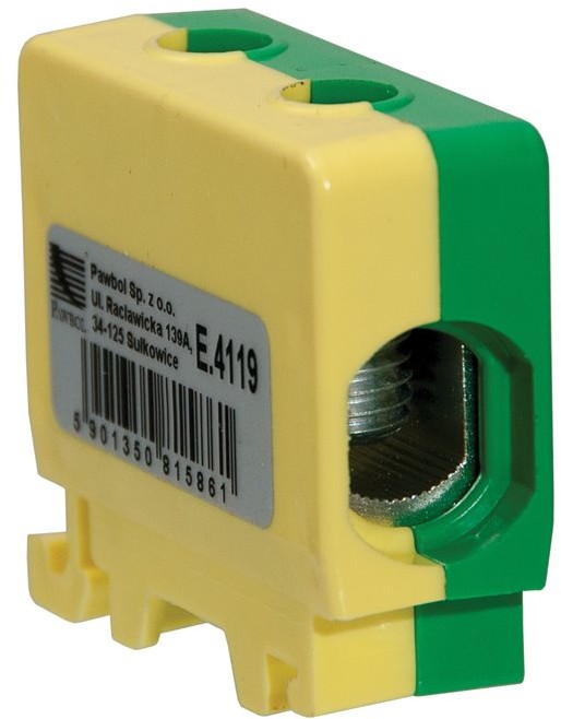 Pawbol SP.Z O.O. Listwa zac. w korpusie 1x50mm2 żół-ziel
