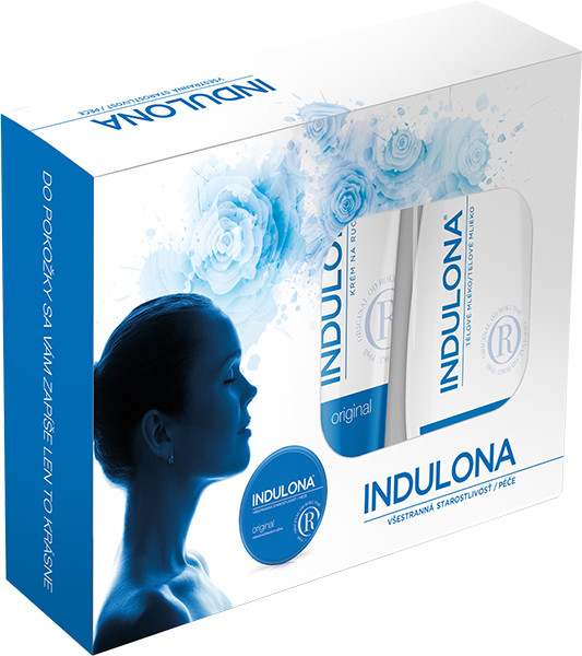 Indulona INDULONA Original Mleczko do ciała 250 ml Krem do ciała 75 ml Krem do rąk 85 ml zestaw upominko