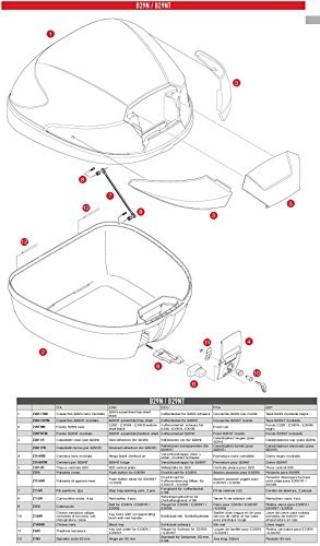 Givi placca Centrale B29 Z2910R