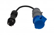 Reduktor wt. 230V+OW 3x2,5mm2 0,5m + 16A 3p