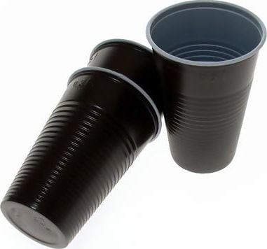 NoName Kubek plastikowy jednorazowy brązowy do ciepłych napojów 200ml 100 sztuk OFE000049 OFE000049