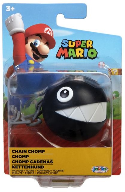 Jakks Pacific Super Mario. Figurka 6.5 cm z elementami ruchomymi - Chain Chomp
