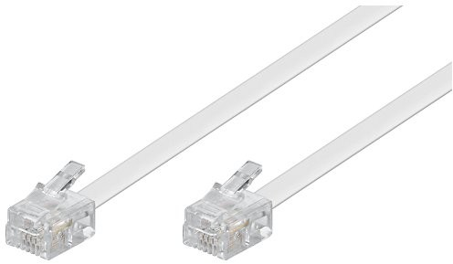 Goobay Wentronic Modular przewód połączeniowy (wtyczka 2 X RJ11, 4-biegunowy, zajęte) Biały 3 m 93067