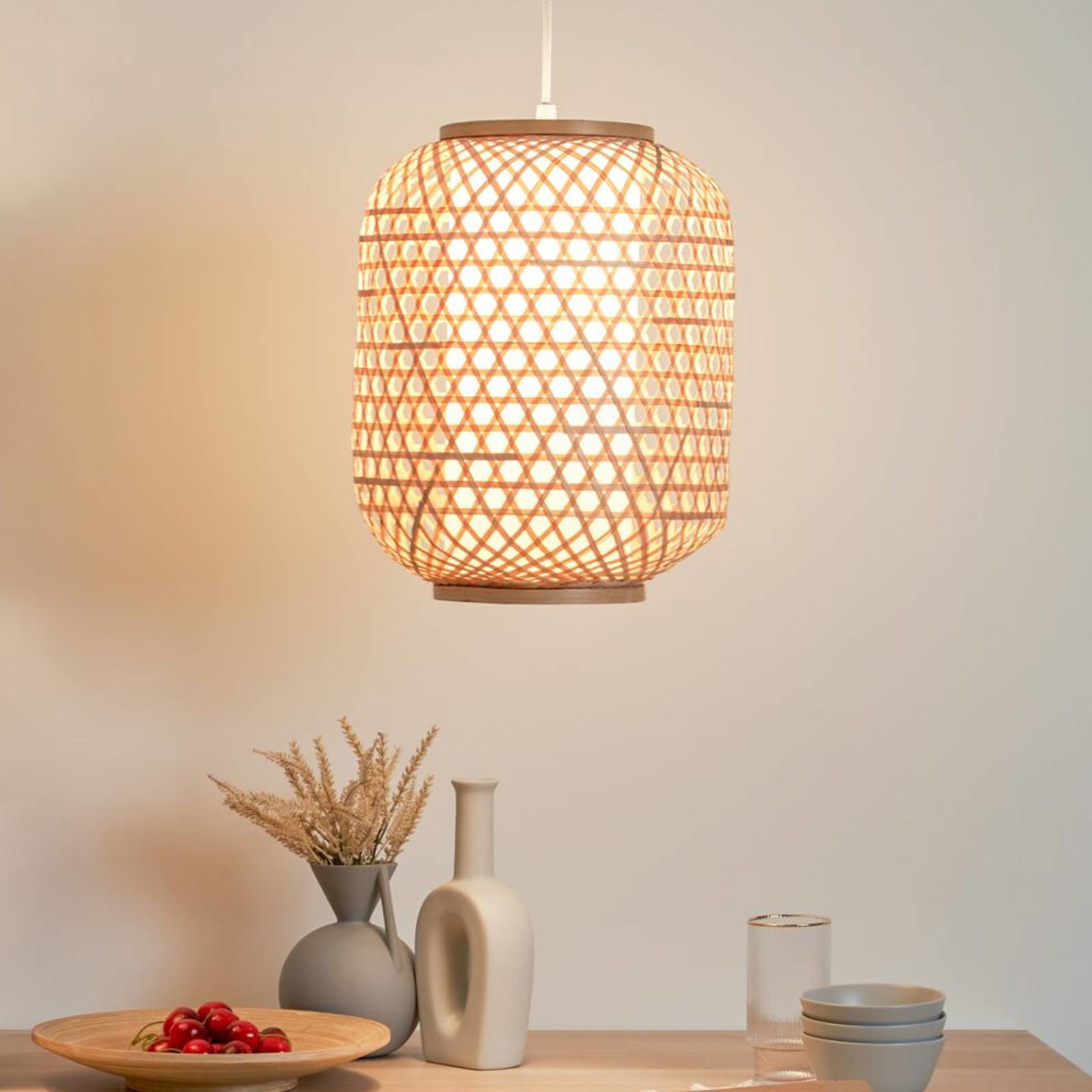 Pauleen Pauleen Woody Delight lampa wisząca z bambusa