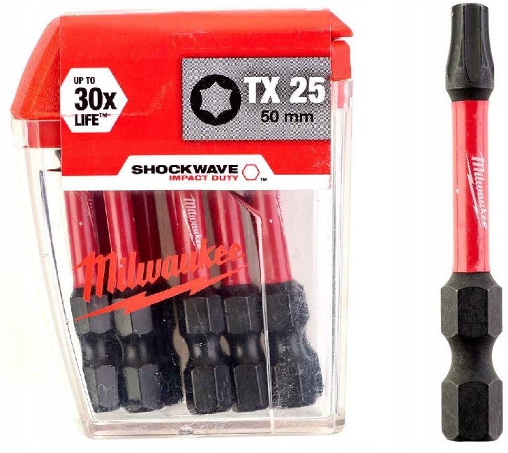 MILWAUKEE Milwaukee Bit Udarowy Końcówka Shockwave TX25 50mm