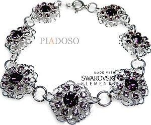 Swarovski Arande NOWE UNIKAT BRANSOLETKA AMETHYST FEELING 1478192877