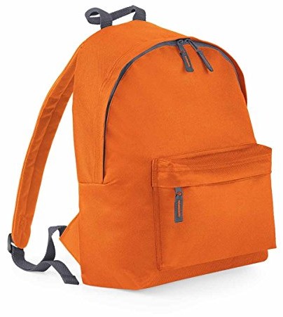 BagBase BagBase Unisex's BG125ORGP oryginalny modny plecak, pomarańczowy/grafitowy szary, średni BG125ORGP