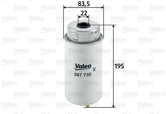 VALEO filtr diesel puszkowy 587730 587730