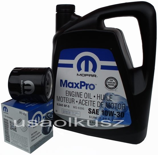 MOPAR Oryginalny filtr oleju oraz olej MOPAR 10W30 Chrysler Sebring 2,0 2,4 xxx