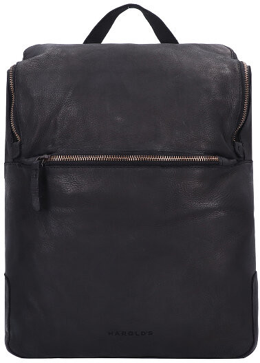 Harold's Harold's Submarine Plecak skórzana 34 cm przegroda na laptopa schwarz SU48-01