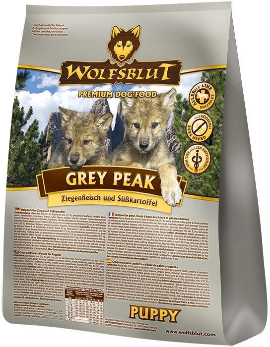 Zdjęcia - Karm dla psów Wolfsblut Dog Grey Peak Puppy - koza i bataty 2kg 