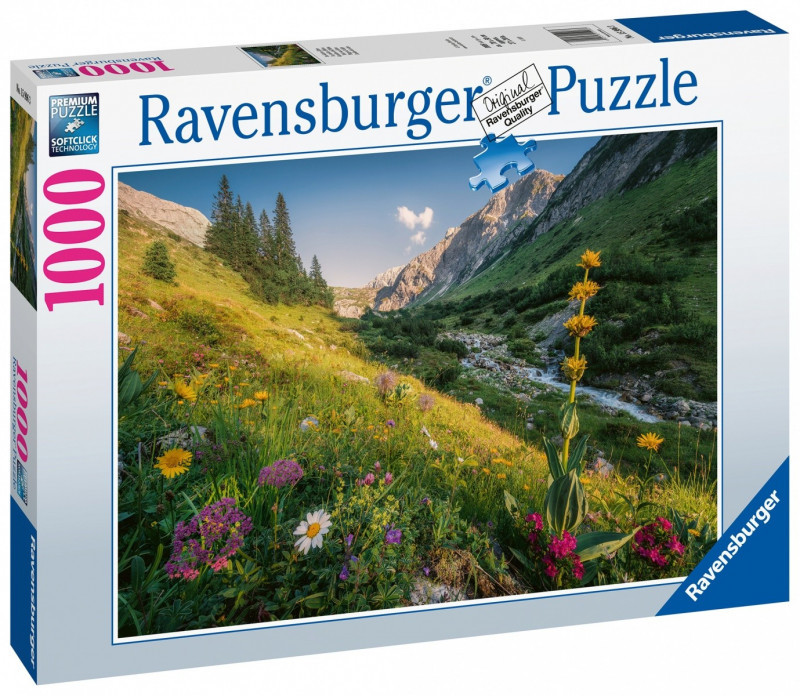 Ravensburger Puzzle 1000 elementy Rajski widok na góry 4005556159963