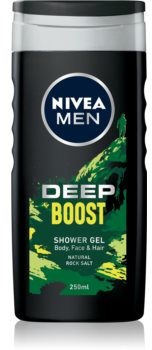 Nivea Deep Boost żel pod prysznic do twarzy ciała i włosów 250 ml