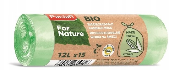 Paclan Worki na śmieci Biodegradowalne 12LX15