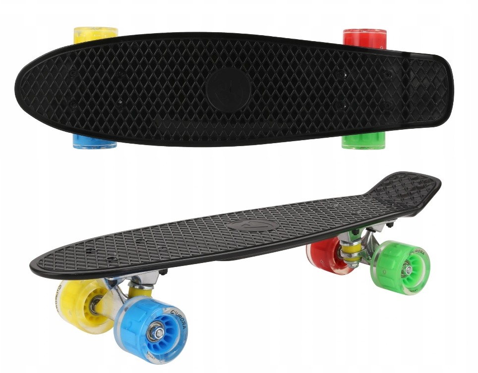 Deska Fiszka 56 CM Abec 7 100 Kg Koła Led Kolory