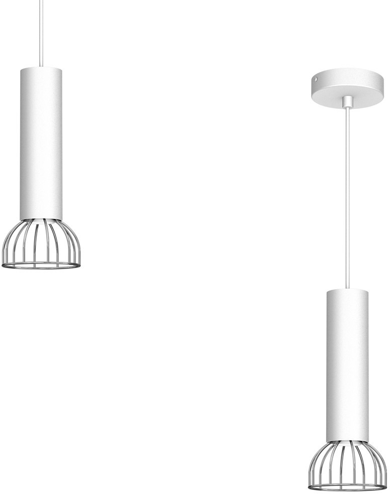 Milagro Lampa Wisząca DANTE SILVER 1xGU10 MLP7365