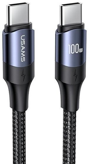 USAMS Kabel U71 USB-C na USB-C 3m 100W PD Fast Charge czarny/black SJ526USB01 (US-SJ526)