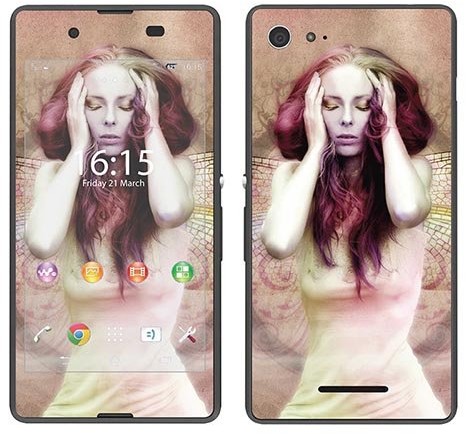 Sony Royal Sticker Royal tatuaż ścienny RS. 99133 samoprzylepny do Xperia E3 z motywem Traumland RS.99133