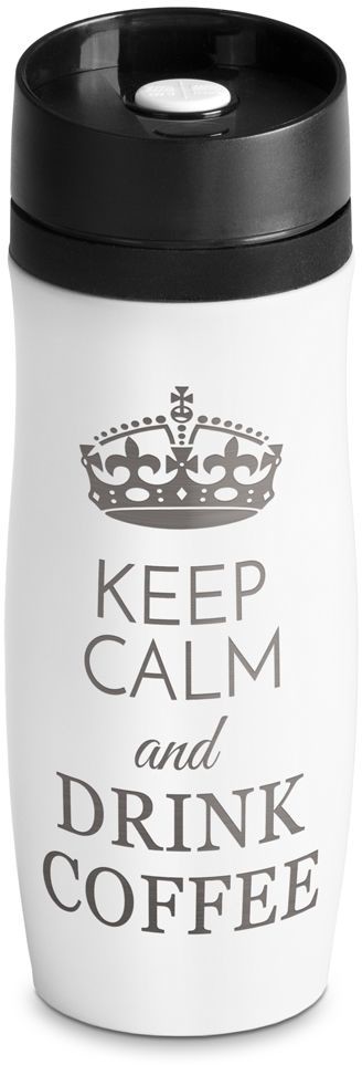 Murrano Kubek Termiczny Termos Biały Keep Calm GRAWER KUB-B-015