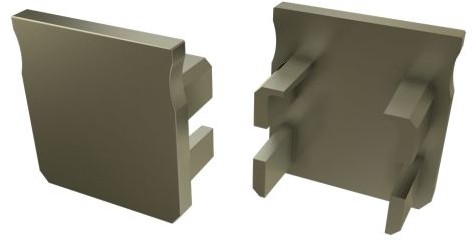 Lumines ZAŚLEPKA DO PROFILU Y BASIC INOX BEZ OTWORU ZAŚLEPKA_LL_Y_IBO