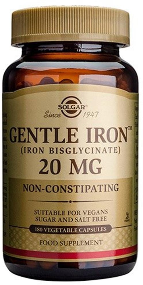 Фото - Вітаміни й мінерали SOLGAR Gentle Iron 25 mg  (180 kaps.)