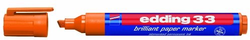 Edding e-33 10 sztuk marker, klinowatym czubkiem 1 do 5 MM, pomarańczowy e-33