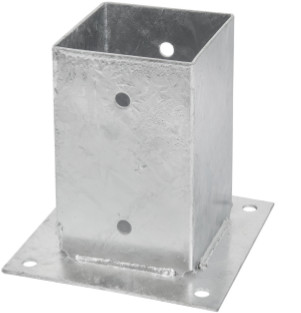 Podstawa Słupa Przykręcana Wspornik Kotwa 90x90 mm