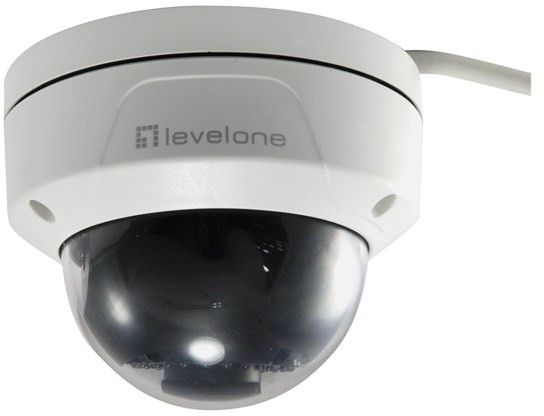 LevelOne LEVEL ONE FCS-3087 Fixed Dome Network Camera 5 Megapixel 802.3af PoE IR LEDs Day and Night Outdoor Waterproof 57301207 57301207
