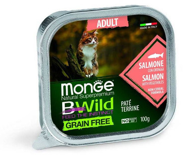 Monge BWild Cat Adult Pasztet dla kota z łososiem 100 g
