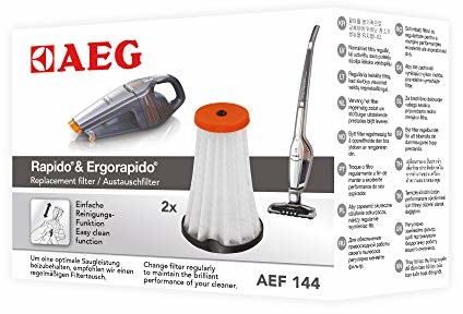 AEG AEF144 Filtr Wymienny Do Rapido & Ergorapido CX7-1, 2 Sztuki 9001671537