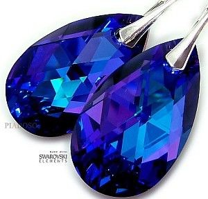 Swarovski piękne duże kolczyki HELIO 28MM SREBRO