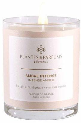 PLANTES&PARFUMS PROVENCE Świeca zapachowa perfumowana 75g - Intense Amber - Drogocenna Ambra