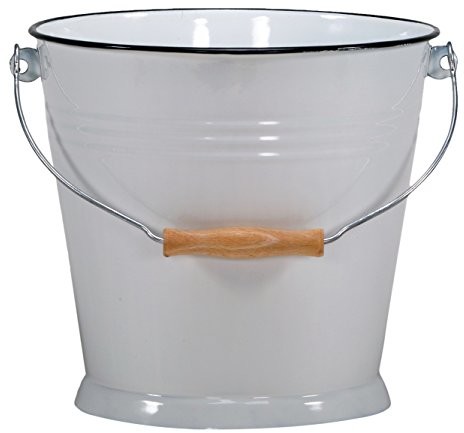 Krüger Karl  W10 wiadro, emaliowane, 10 l, białe W 10