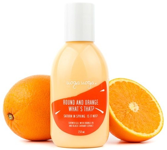 Uoga Uoga Uoga Uoga, żel pod prysznic z pomarańczą Round and Orange. What's that?, 250 ml