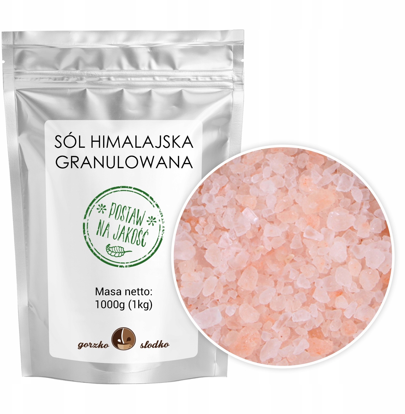 Sól Himalajska gruboziarnista różowa 1kg
