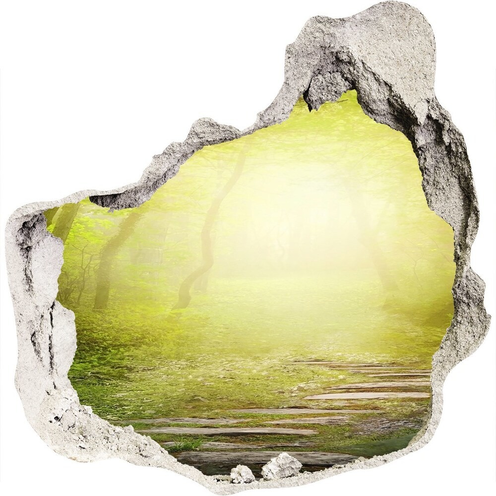 Wallmuralia.pl Samoprzylepna dziura naklejka Tunel z drzew