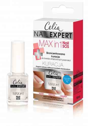 Celia Dax Cosmetics Dax Nail Expert Skoncentrowana kuracja do bardzo zniszczonych paznokci Max in 1 Nail SOS