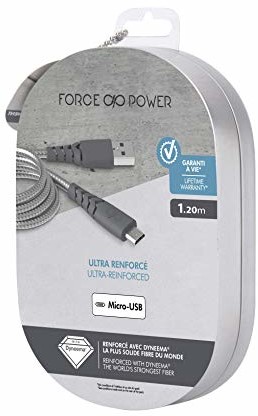 BigBen Connected podłączony USB/Micro USB 1,2 m wzmocniony kabel do ładowania/synchronizacji FPCBLMIC1.2MG