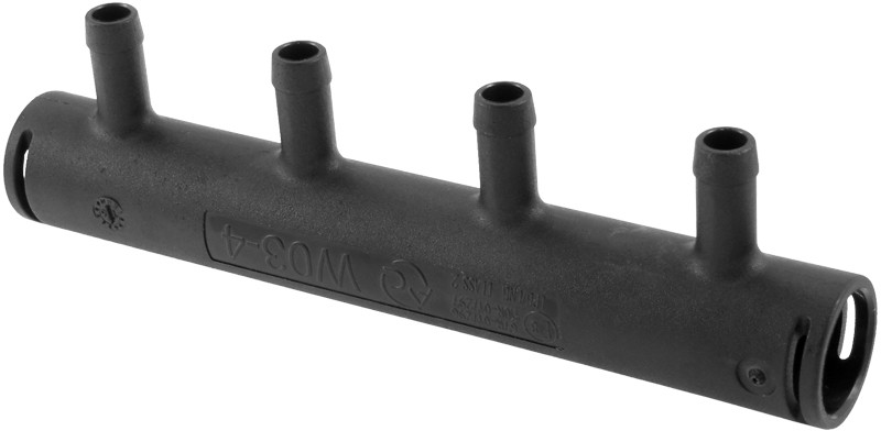 STAG AC Rozdzielacz wtryskiwaczy gazu ACW03 12mm / 6mm 4 cyl. WGM-553AB
