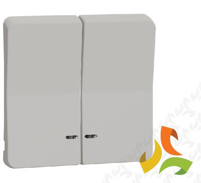 Schneider Electric MUREVA STYL Klawisz podwójny z okienkiem IP55 biały MUR39205 MUR39205/SCH