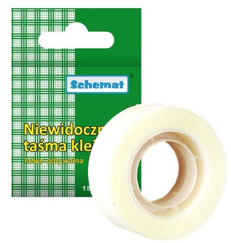 SCHEMAT Taśma biurowa niewidoczna Schemat 18mm x 36yd matowa 8466