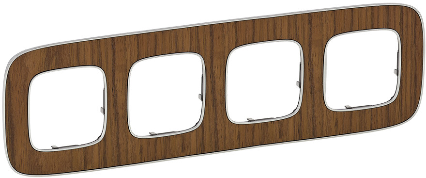 Legrand Ramka poczwórna VALENA ALLURE orzechowy 754464
